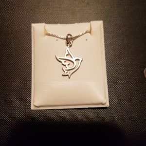 Sterling Silver Dove Pendant Necklace